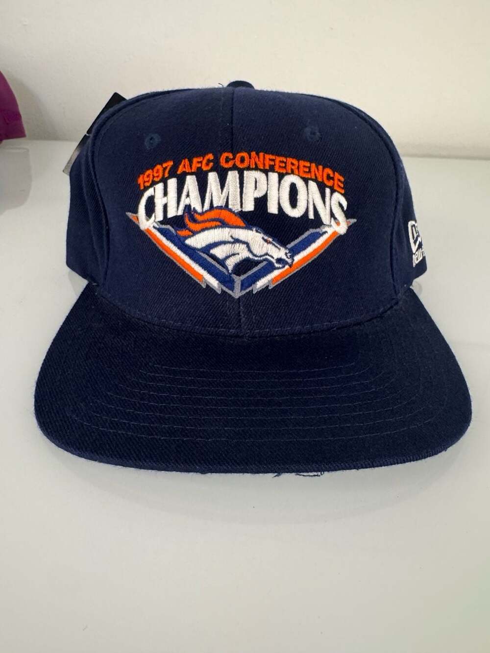 Vintage Denver Broncos 1997 AFC Conference Champions New Era Snapback Hat